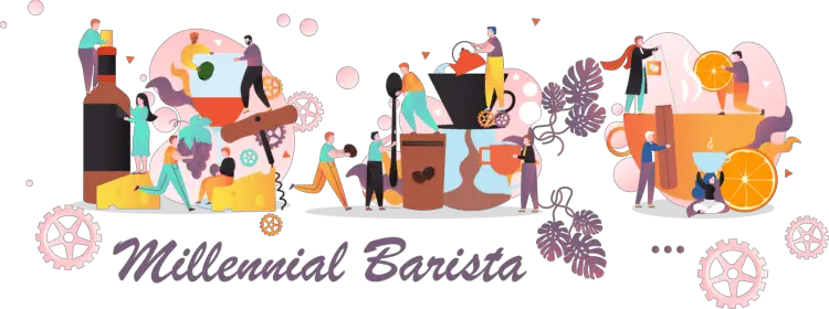 Millennial Barista Logo