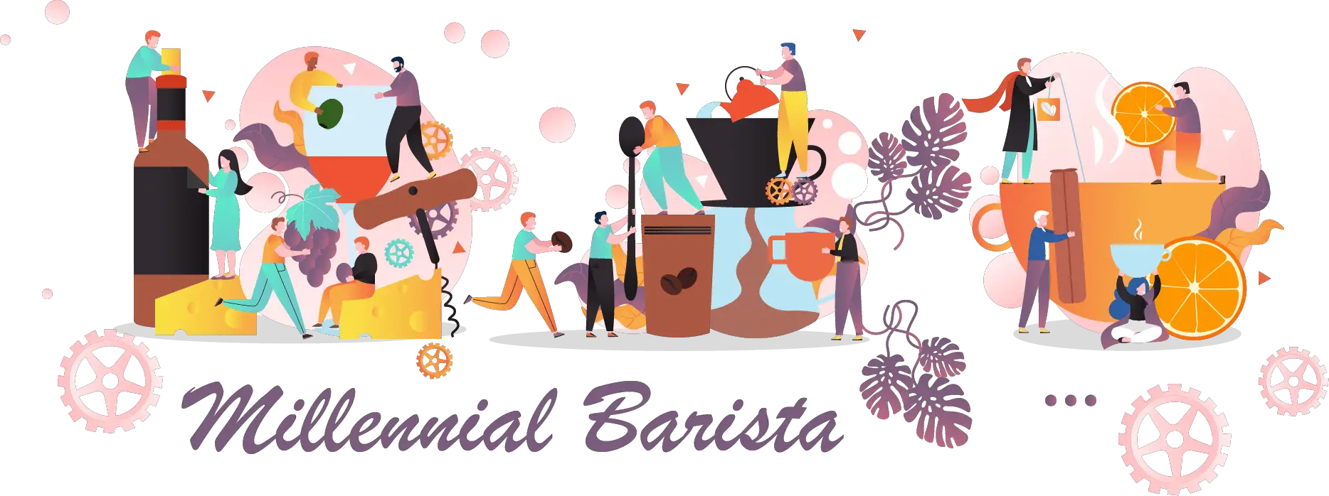 Millennial Barista Logo